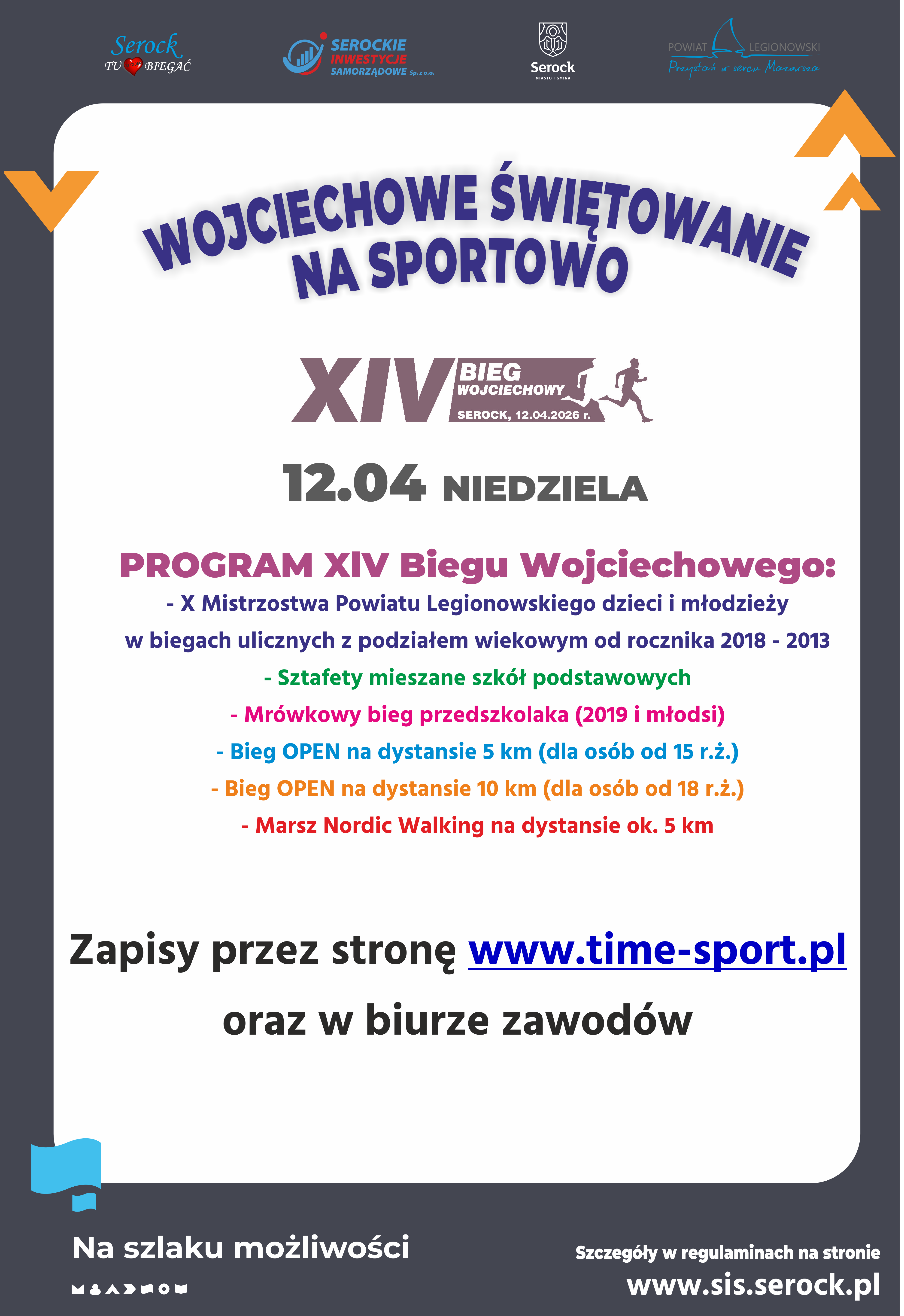 Komuniat organizacyjny ws. XIV Biegu Wojciechowego